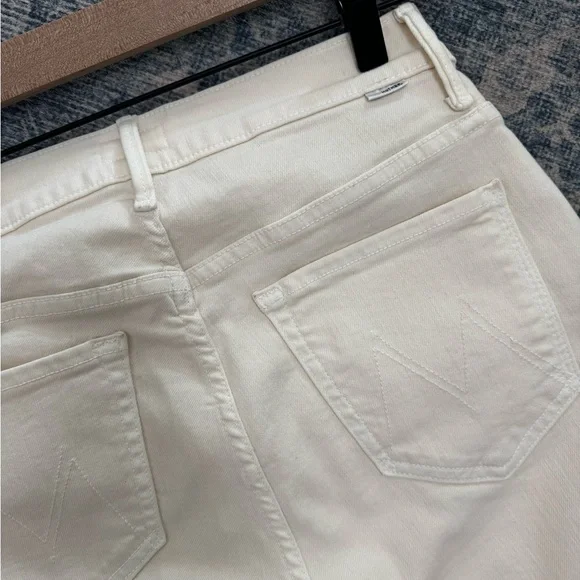 MOTHER Jeans Off White - Picture 3 of 5